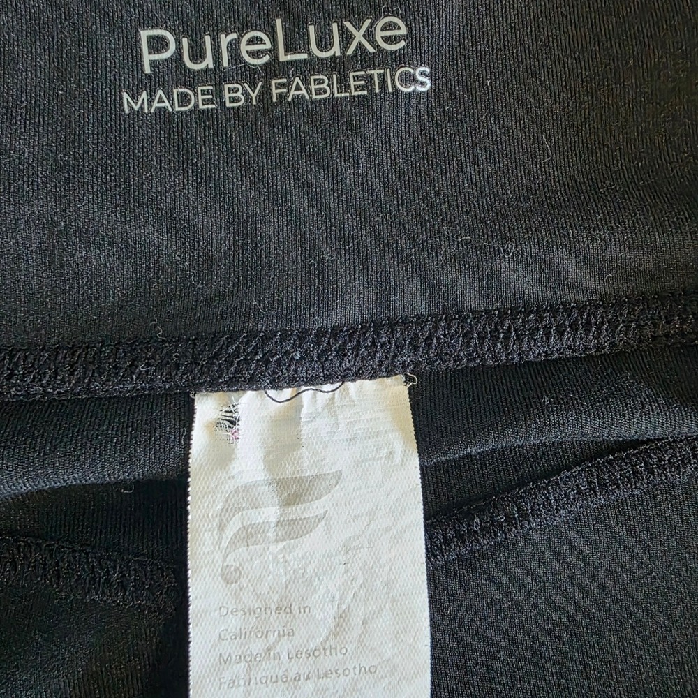 Fabletics Oasis PureLuxe Black High Waisted Flare Yoga Pants Pockets Womens 2X - Picture 4 of 10